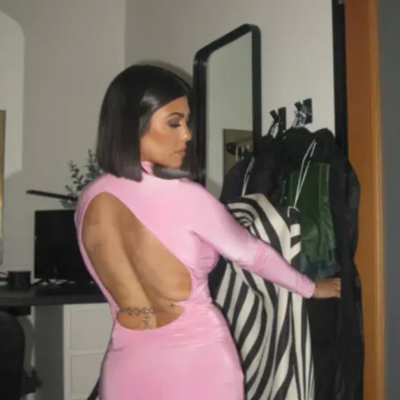 Boohoo Pink Open-Back Maxi Dress - Picture 1 of 12
